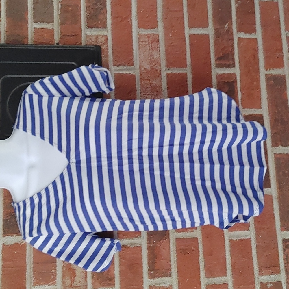 Gibson Striped Short Sleeve Top Size PXS